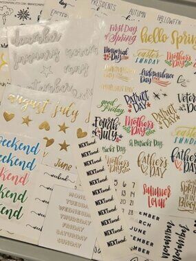 Massive Planner Sticker Lot Thousands of Stickers + Happy Planner Book